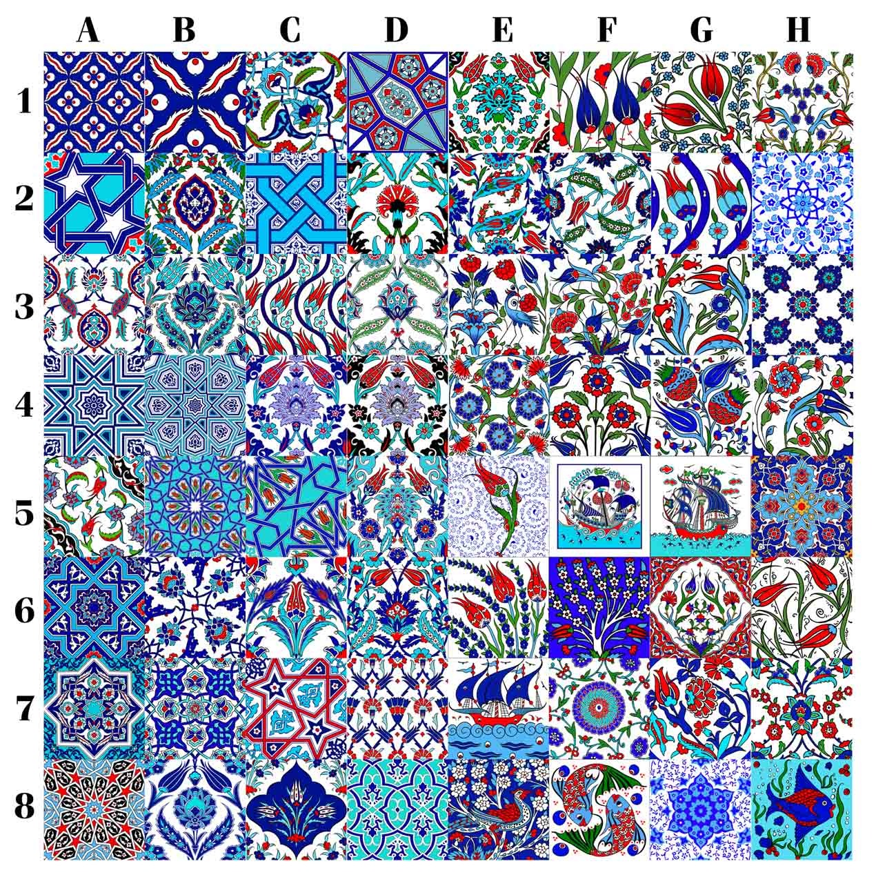 Çini Karo 5X5-10x10 YVZ-5